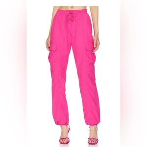 superdown hot pink parachute pants